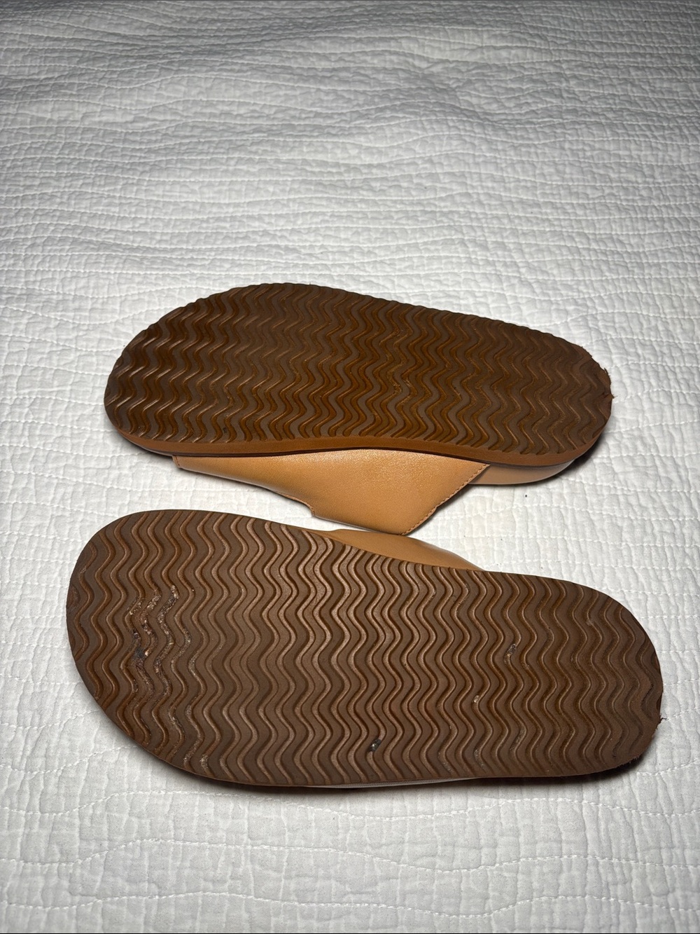 Steve Madden Cognac Double-Buckle Slide Sandals - Picture 6 of 9